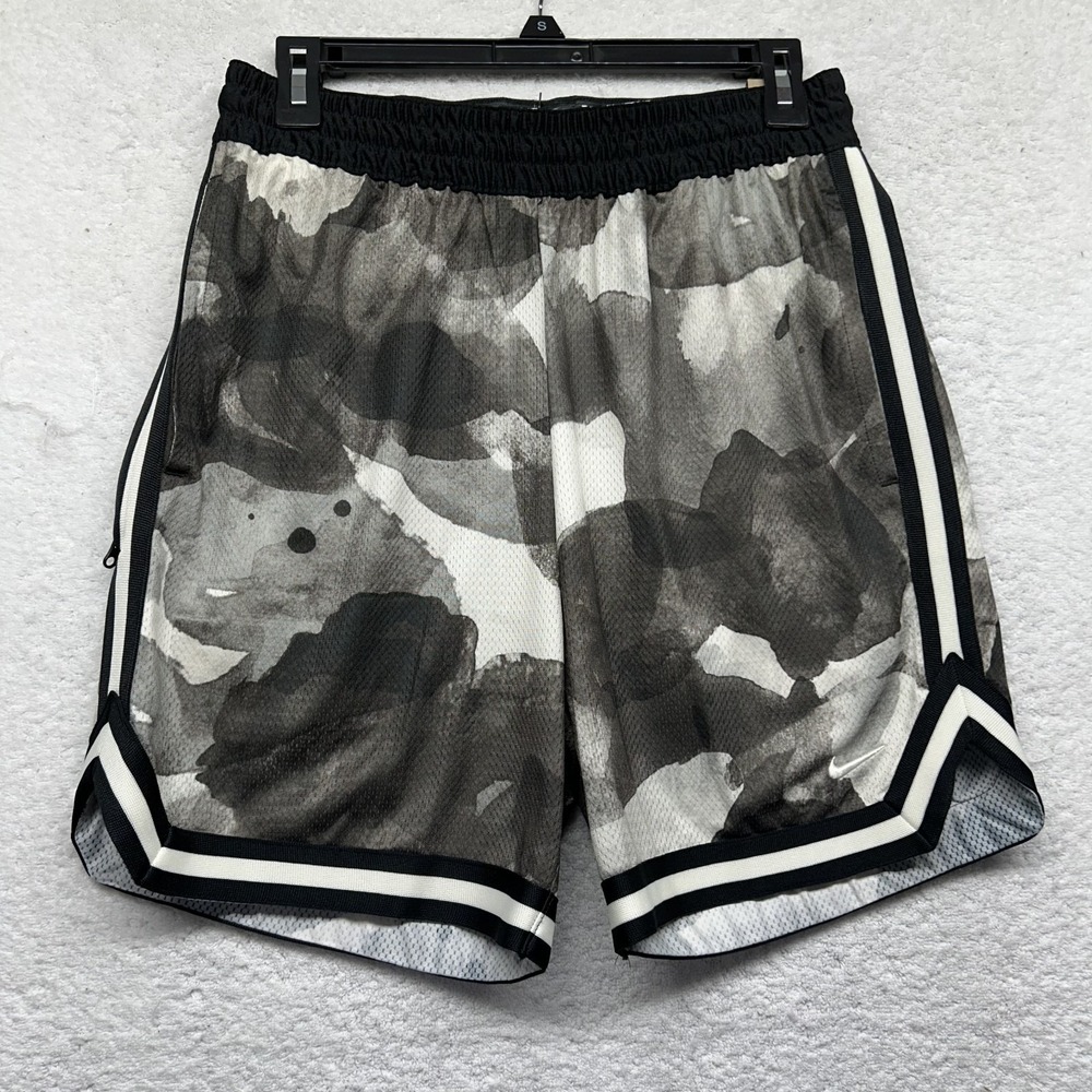 Nike Mens Size S Pale Ivory Black DNA Dri Fit 6" Woven Basketball Shorts